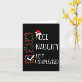 Nice いけな Uninterned離れ Christmas List Funn カード (黄色い花)