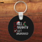 Nice いけな Uninterned離れ Christmas List Funn キーホルダー (正面)