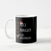 Nice いけな Uninterned離れ Christmas List Funn コーヒーマグカップ (左)