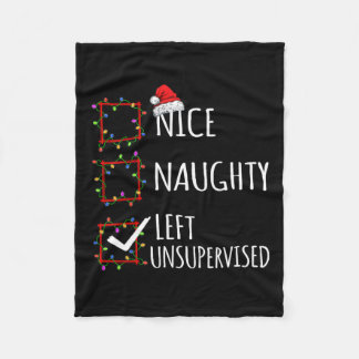 Nice いけな Uninterned離れ Christmas List Funn フリースブランケット