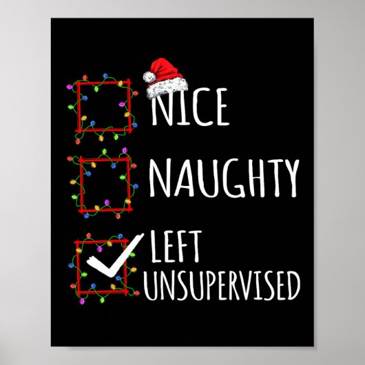 Nice いけな Uninterned離れ Christmas List Funn ポスター (正面)