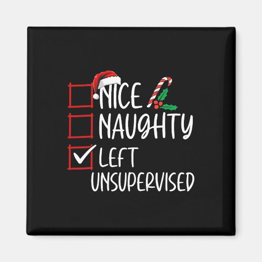 Nice いけな Uninterned離れ Christmas List Funn マグネット (正面)