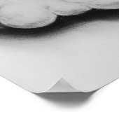 "Nice" – ブルドッグフランスのエンジェルスケッチ ポスター (角)