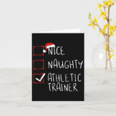 Nice Athletic いけな Trainer Christmas List Santa カード (黄色い花)