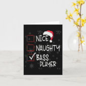 Nice Bギタいけなー選手リストChristmas Santa カード (黄色い花)