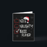 Nice Bギタいけなー選手リストChristmas Santa カード<br><div class="desc">ニースいけなBギタープレイヤーリストクリスマスサンタクロース1</div>