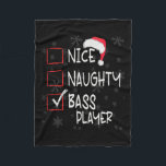 Nice Bギタいけなー選手リストChristmas Santa フリースブランケット<br><div class="desc">ニースいけなBギタープレイヤーリストクリスマスサンタクロース1</div>