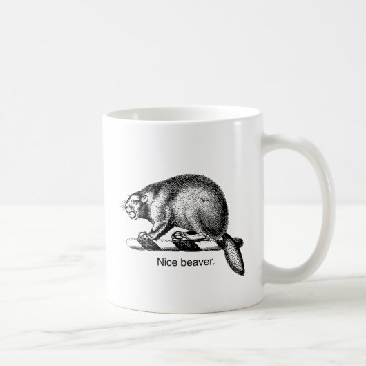 NICE BEAVER -.png コーヒーマグカップ (右)