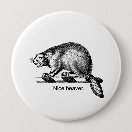 NICE BEAVER -.png 缶バッジ (正面)