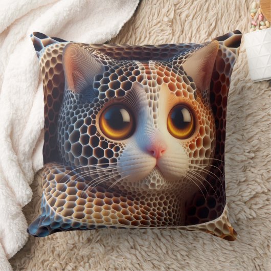 Nice CatThrow Pillow クッション (ブランケット)