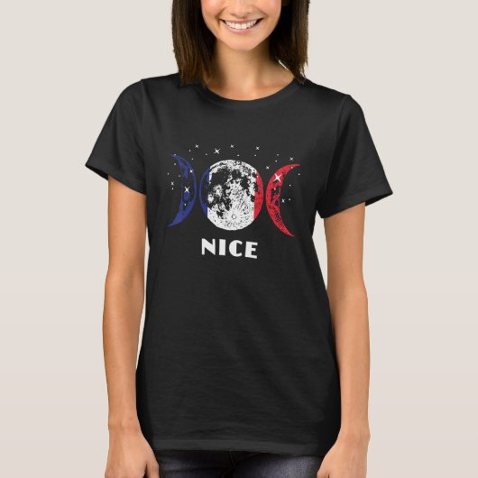 Nice City France Flag Tシャツ (正面)