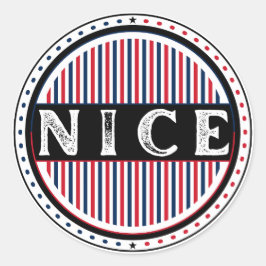 Nice City Pride Emblem – French Identity ラウンドシール