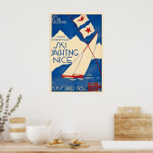 Nice Cote D'Azur Ski Yachting Sailing Boat Sea ポスター (キッチン)