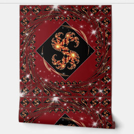 "Nice Day" Luxury Wallpaper: Red Swirl Fractal Ene 壁紙