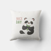 Nice Day Our Family Throw Pillow クッション (裏面)