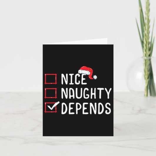 Nice Depends いけな Christmas List カード (正面)