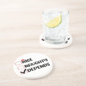 Nice Depends いけな Santa Christmas List コースター (側面)