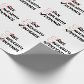 Nice Depends いけな Santa Christmas List ラッピングペーパー (角)