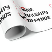 Nice Depends いけな Santa Christmas List ラッピングペーパー (ロールコーナー)
