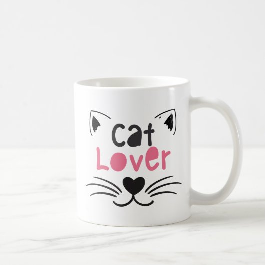 Nice design for cat lovers コーヒーマグカップ (右)