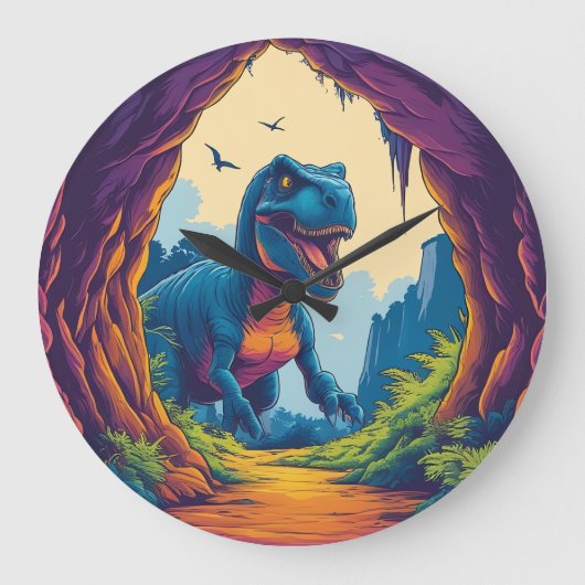 Nice Dino, Don’t Look At Me Like That. ラージ壁時計 (正面)