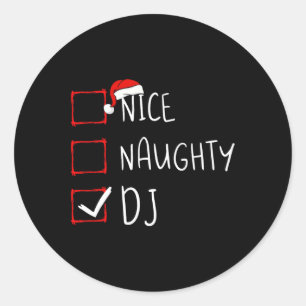 Nice Djいけな Christmas List Santa ClausクリスマスDi ラウンドシール