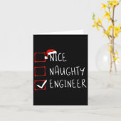 Nice Engineer いけな Christmas ListサンタクロースE カード (黄色い花)