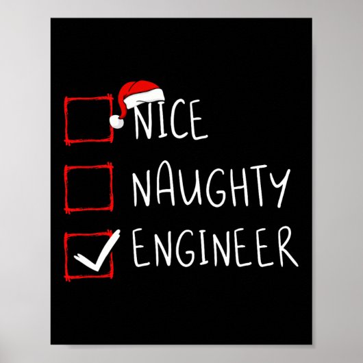 Nice Engineer いけな Christmas ListサンタクロースE ポスター (正面)