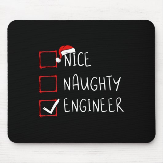 Nice Engineer いけな Christmas ListサンタクロースE マウスパッド (正面)