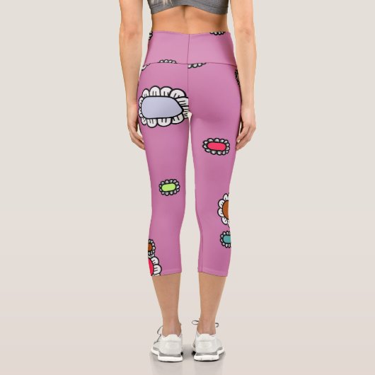 nice flowers  カプリレギンス (裏面)