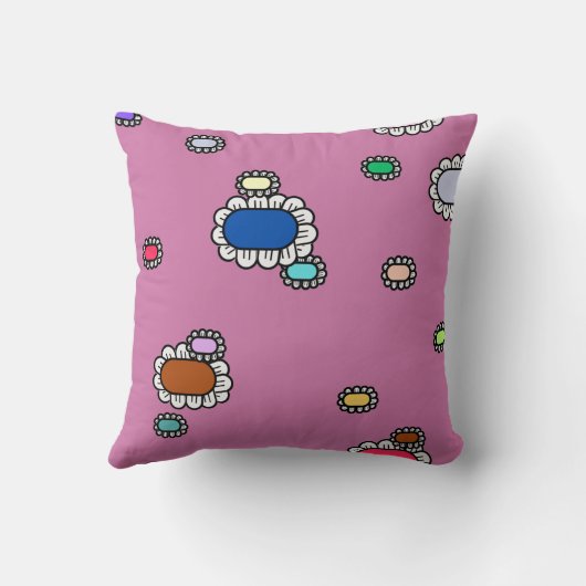 nice flowers クッション (裏面)