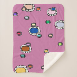 nice flowers シェルパブランケット