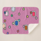 nice flowers シェルパブランケット (正面(横))