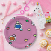 nice flowers ペーパープレート (パーティー)