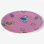 nice flowers ペーパープレート (アングル)