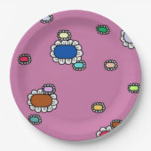 nice flowers ペーパープレート (正面)