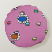 nice flowers ラウンドクッション (裏面)