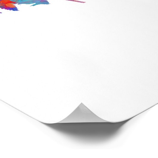 Nice France Skyline ポスター (角)