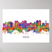 Nice France Skyline ポスター (正面)