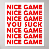 Nice Game Funny Poster ポスター (正面)