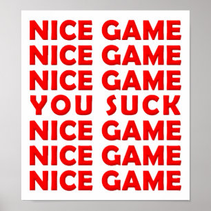Nice Game Funny Poster ポスター