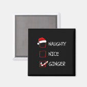 Nice Gingerいけなクリスマスリスト マグネット (正面/裏面)