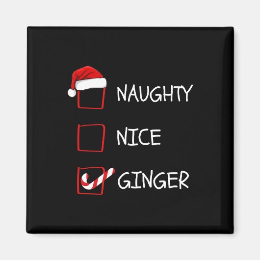 Nice Gingerいけなクリスマスリスト マグネット (正面)