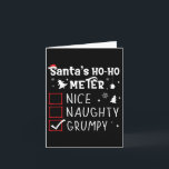 Nice Grumpy いけな Christmas List Grumpy Santa Cl カード<br><div class="desc">サンタいけなクロースの気難しいクリスマスのリストおもしろい</div>