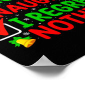 Nice I いけな Noffy何もおもしろいクリスマス家族Me ポスター (角)