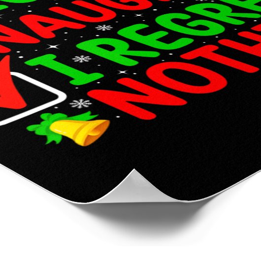 Nice I いけな Noffy何もおもしろいクリスマス家族Me ポスター (角)