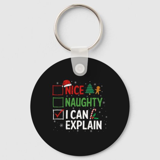 Nice I Can いけな Explain Christmas Listクリスマスさん キーホルダー (正面)