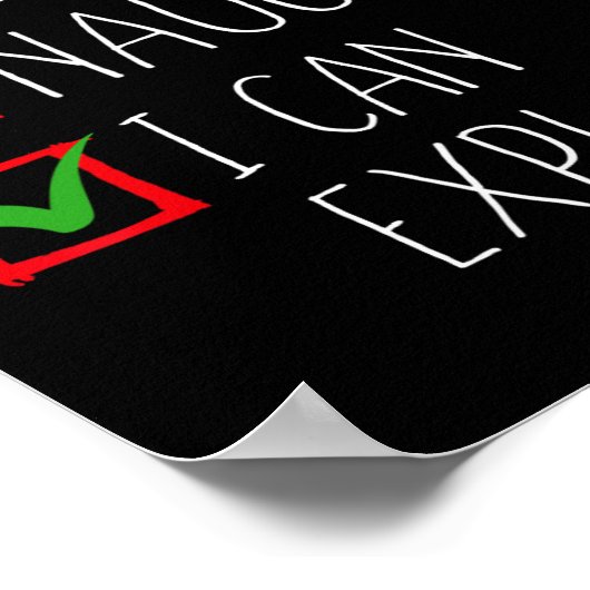 Nice I Can いけな Explain Christmas Listクリスマスさん ポスター (角)