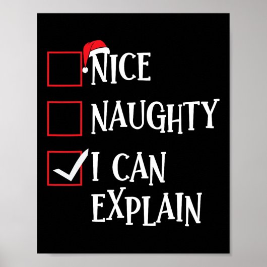 Nice I Can いけな Explain Christmas Listクリスマスさん ポスター (正面)