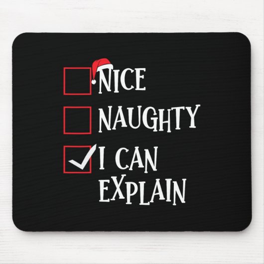 Nice I Can いけな Explain Christmas Listクリスマスさん マウスパッド (正面)